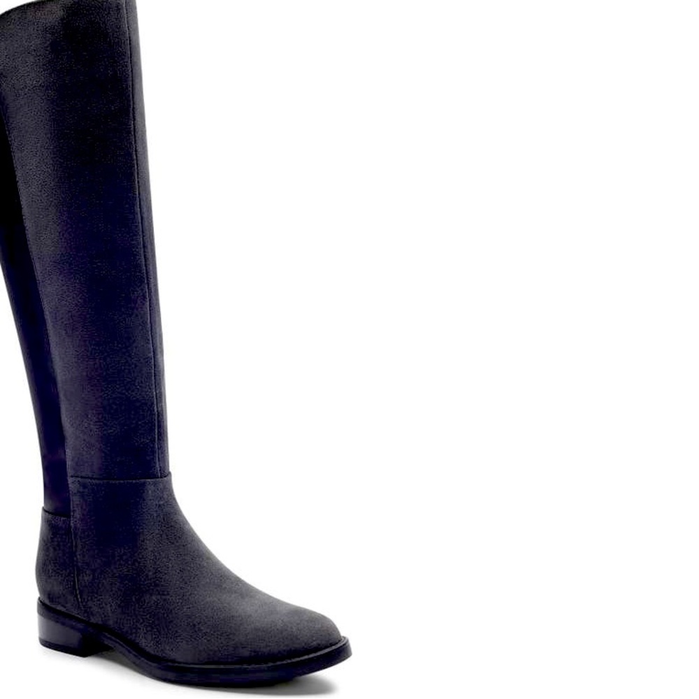 Black suede boots
